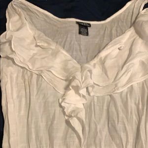 A white, jumper/coverup for swimming or etc.